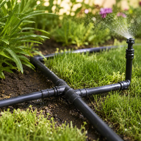 Drip Irrigation Fittings Kit For Half Inch Tubing Includes 30 Tees 30 Couplings 20 Elbows 10 End Closures 10 End Cap Plugs Barbed Connectors