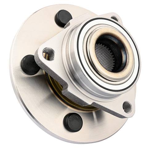Front Wheel Hub Bearing Assembly For 2002 To 2008 Dodge Ram 1500 5 Lug 2WD Or 4WD Non ABS showing 3 bolt flange