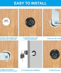 Installation guide for Tough As Nails Cam Lock Set With Keys For Cabinets Drawers Toolbox And Mailbox Top Shelf Zinc Alloy security hardware.