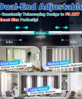 Heavy Duty Adjustable Tension Shower Curtain Rod With Dual End Springs And 3 Inch Non Slip Pads, multiple space uses