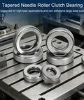 Heavy Duty Workhorse Thrust Ball Bearings Set, 4 PCS T101 904A1 Chrome Steel, shown on industrial machinery surface