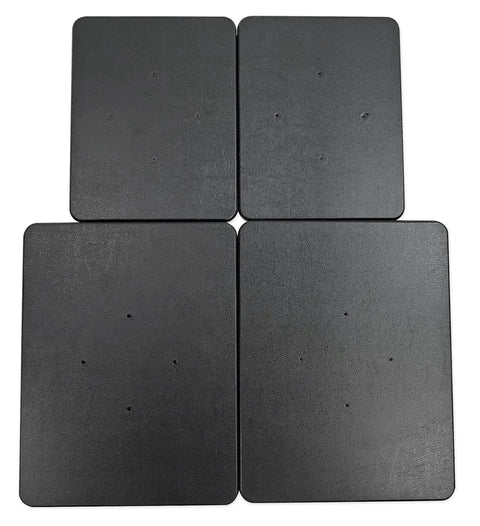 Heavy Duty 8 Inch Desktop Speaker Stands With 66 Pound Capacity, Isolation Pads, Cable Management, MDF Core, Top View