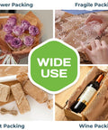 Honeycomb Packing Paper For Shipping And Moving, Eco Friendly Cushioning, Sustainable Packing Material That Replaces Plastic Bubble Wrap, No Tape Needed, Natural 12 Inch Wide By 1400 Foot Long used for flower, fragile, gift, and wine packing.