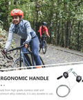 Cyclists riding with Left And Right Bicycle Thumb Shifter Set Dope Upgrade For 3x7 3x8 21 24 Speed MTB Aluminum Alloy Brake Lever Replacement.