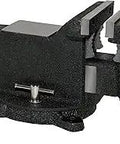 Heavy Duty 8 Inch Steel Bench Vise With 360 Degree Swivel Base Pipe Capacity Three Quarters Inch To Two And One Quarter Inch Cast Steel Body