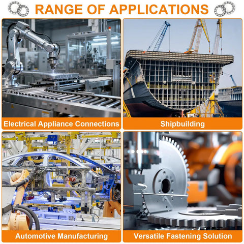 Range of applications for Internal Tooth Star Lock Washers Kit 304 Stainless Steel in diverse industries