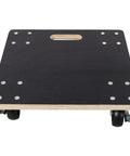 Heavy Duty 2 Pack Wooden Furniture Dollies With Braking Wheels For Moving Couches Pianos Fridges And Washing Machines Up To 1320 Lbs Total Load Capacity Made From Solid Plywood For Stress Free Home Rides, top view of dollie with non-slip surface.