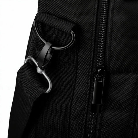 Close-up of zip and metal ring on Rugged Solar Panel Carrying Case With 600D Oxford Fabric Sunlight Protection Coated Fits 100W Panels 22x4x26 inches