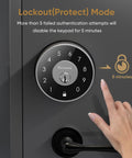 WiFi Smart Lock With Gateway For Airbnb And Rental Property Management Keyless Entry Stainless Steel Deadbolt
