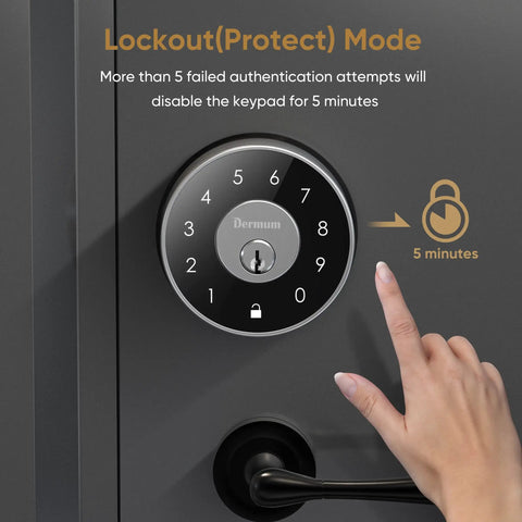WiFi Smart Lock With Gateway For Airbnb And Rental Property Management Keyless Entry Stainless Steel Deadbolt