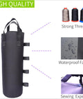 140 LBS Zipper Top Sand Bags for Canopy Legs and Gazebo Tents, Beefy Heavy Duty Weight Bags showing waterproof fabric and stitching.