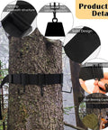Two Pack Tree Stand Gear Hangers With Twelve Metal Hooks For Hunting Bow Arrows Bags Saddle Gear Hanger Set on tree