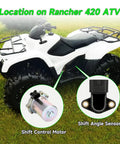 Electric Power Shift Motor With Angle Sensor Replacement Direct Fit For Honda Rancher 420 ATV displayed on vehicle