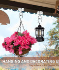 Hanging basket and lantern using Fishing Magnet 1.76 Inch With 200 Pound Pull Neodymium Rare Earth Round Magnet With Lifting Eye Bolt