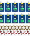 10 Pack Piezoelectric Sensor Analog Ceramic Vibration Module For Arduino Projects 3.3V Or 5V Power Supply Easy Hookup