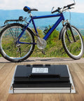 Heavy Duty 60V Brushless Motor Controller For Electric Scooters And Ebikes 3000W Power Upgrade Replacement Control Board shown beside a blue mountain bike.