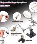 All In One Jewelry Making Kit With Tools And Findings, Chains, Copper Wires, Adjustable Magnifier and stand for crafting
