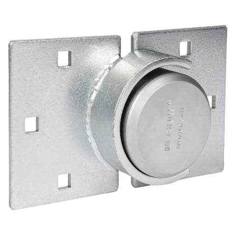 Commercial Puck Lock With Round Hasp, Solid Steel Body And Boron Steel Shackle, Chrome Plated Zinc Hasp, Anti Pick Security