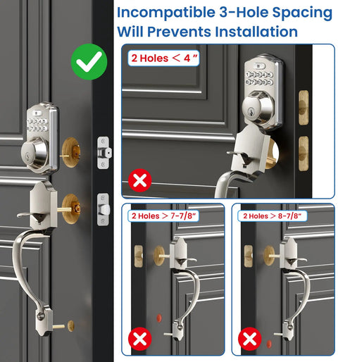 Smooth Keyless Entry Into The House Daily Without Breaking A Sweat Thanks To This Biometric Fingerprint Deadbolt Lock Featuring A Robust Nickel Handle Set For Lightning Fast Pin Code Access And Zero Headaches Down The Road