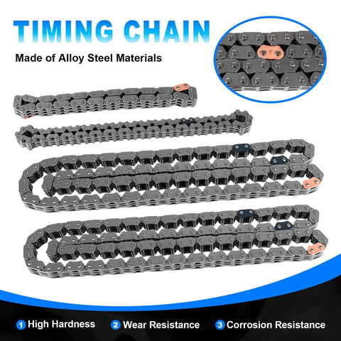 3.6L Pentastar Timing Chain Kit Drop-In For 2011-2016 Jeep Grand Cherokee Wrangler Dodge Charger showcasing alloy steel chains
