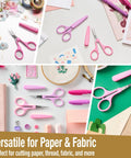 Two Piece High Precision Detail Scissors Set With Sharp Fine Tips For Paper Cutting, Scrapbooking, Sewing And Crafting