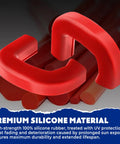 GMC Sierra 1500 Tow Hook Cover Red Silicone Rubber Upgrade Design For 2019 To 2025 Models Front Bumper Accessory