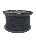 One Quarter Inch Black Shock Cord For Dope Outdoor Use Marine Grade Polyester Bungee With UV Resistant Jacket 500 Foot Spool