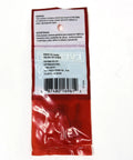 No Nonsense Heavy Duty Gate Hook And Eye Set With Dual Threaded Eyes Slick packaged with warning label and barcode on red backing.