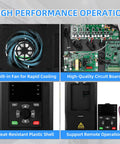 Components of Beefy 7.5KW 10HP VFD Variable Frequency Drive 380 To 440V Three Phase Inverter for CNC Machines and Spindle Motors