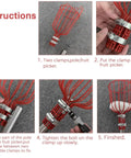 Instructions for using 8 Foot Adjustable Fruit Picker Pole With Lightweight Stainless Steel Build, Twist On Basket, Foam Pad