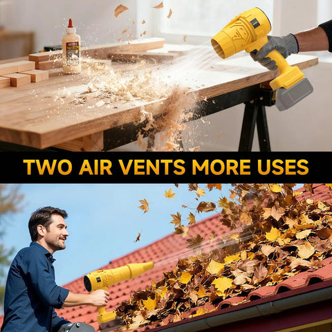 Cordless Leaf Blower For 20V Max Battery Compatibility Mini Turbo Jet Handheld Blower For Quick Yard Cleanup And Dust Blasting Car Drying Tool Battery Not Included Tool Only Beast Turbine Power Up To 300000 RPM used for woodworking and leaf blowing