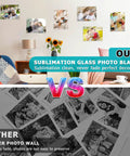DIY Sublimation Glass Photo Blanks 11.8 Inches By 7.87 Inches Wall Mount Tempered Glass Sign home decor vs paper photo wall