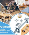 DIY Friendly Countertop Miter Bolt Kit 5 Pack M8x100mm Draw Bolt Connector For Butcher Block Furniture Joints And Table Top Hardware