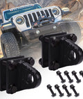 2 Pack D Ring Shackle Mount Bracket With Backer Plate For Truck Tractors ATV UTV And Pickup Black 5 Ton Bolt On Clevis Mount Bumper