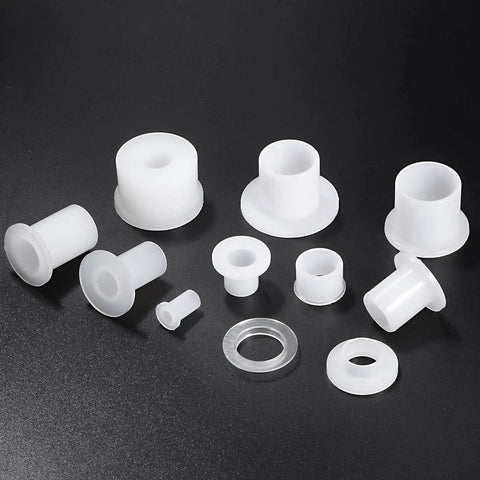 Heavy Duty 4 Piece Flanged Sleeve Bearings With Self Lubricating Nylon Bushings For Shafts 16mm Bore 18mm Od 23Mm Length showing various nylon bushings.