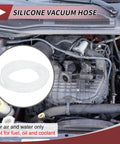 Air And Water Silicone Vacuum Hose 10 Ft High Temperature Automotive Vacuum Line Clear Tubing installed in engine bay