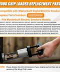2 Inch Wood Chip Loader For Digital Electric Smokers Replacement Part 9007160005 Fits Masterbuilt models installation