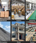 Smooth Operator Electric Lifting Platform And Wall Mounted Freight Elevator With Wireless Remote image showing various warehouse, logistics, workshop, and factory settings.