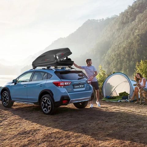 Rock Solid Rooftop Cargo Carrier Hard Shell Waterproof Gear Box Featuring Dual Side Opening Secure Key Lock Aerodynamic Quiet Ride Design Handles Hella Loads Without Skipping A Beat For Ultimate Road Trip Freedom