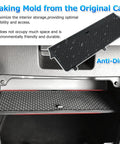 Center Console Organizer Tray For Mazda MX5 Miata RF 2016 2026 With Built In Scratch Resistant Non Slip Silicone Pad installed