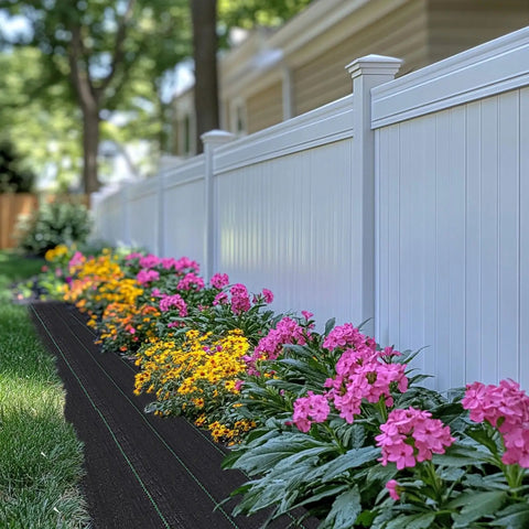 Heavy Duty Weed Barrier Ground Cover Fabric 6.5 Ft By 32 Ft Woven Landscape Weed Control Mat That Blocks Sunlight and Suppresses Weeds