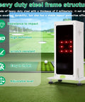 Protective Shield For Square Golf Launch Monitor Rugged Metal Enclosure With Leveling Feet Easy Ventilation Collision Resistant