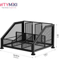 Countertop Coffee Bar Organizer With Tiered Shelves Space Saving K Cup Holder And Pod Storage metal unit dimensions shown