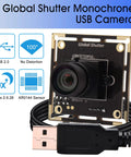Global Shutter USB Camera Module 720P 60fps High Speed USB Camera Board with wide angle M12 lens and USB cable
