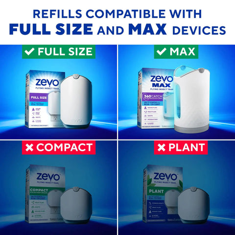 Straight Up Ruthless Flying Insect Trap Refill Cartridges For Fruit Flies And Gnats Total Plug In Pest Control Solution With Blue UV Lure 4 Count For Continuous Bug Snagging Indoors compatibility visual with packaging.