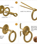Chinese Medicine Cabinet Pulls Set Of 2 Brass Cabinet Hardware For Architectural Interior Design And Furniture Customization installation steps