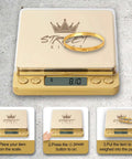 Gold Go To Pro Grade Digital Jewelry Scale 1000G Capacity Portable Food Scale with bracelet on stainless steel platform