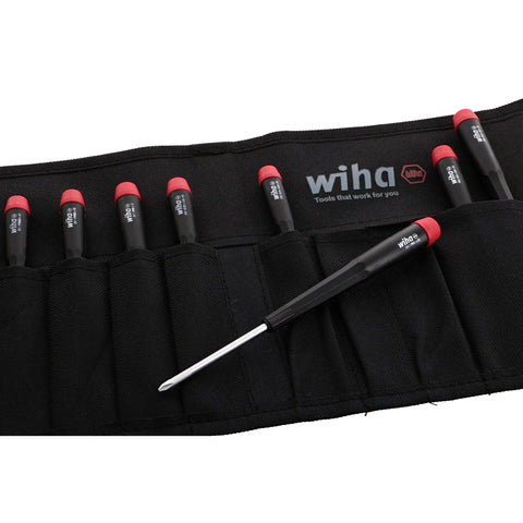 Eight Piece Slotted And Phillips Screwdriver Set With Rugged Canvas Pouch Precision Chrome Vanadium Molybdenum Tips