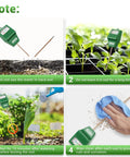 Instructions for using All In One Soil Moisture Meter For Plants With Long Probe Hygrometer Sensor For Indoor Outdoor Gardens