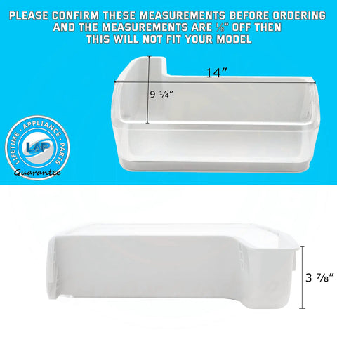 Upgraded Lifetime Left Door Shelf Basket Bottom Bin Replacement For Refrigerator Fits RF4287HABP RF4287HAPN RF4287HAWP RF4287HARS